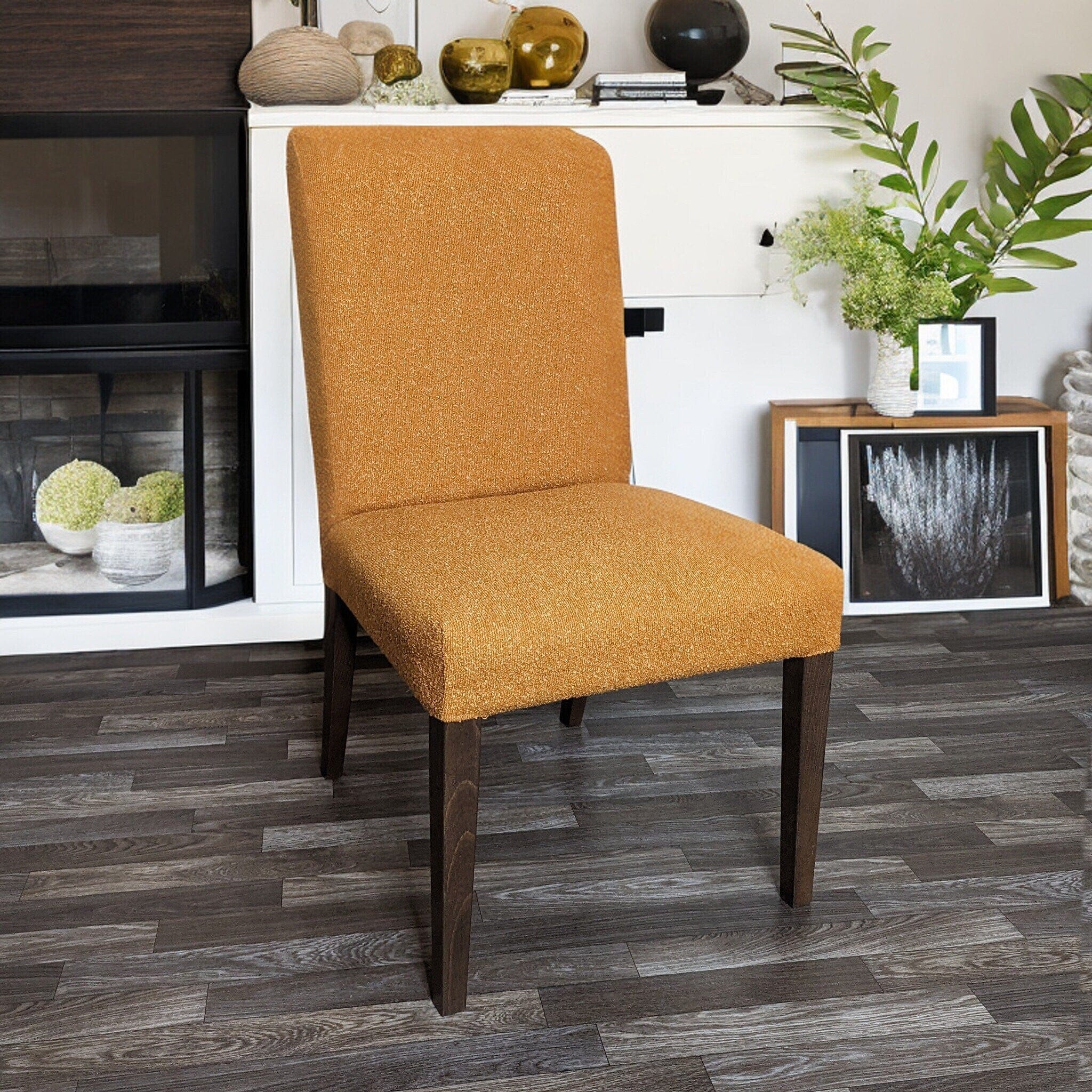 Rockin Cushions IKEA Bergmund Dining SALE IKEA Bergmund Boucle Cinnamon Brown Dining Slip Cover, Compatible with IKEA BERGMUND Dining Chair